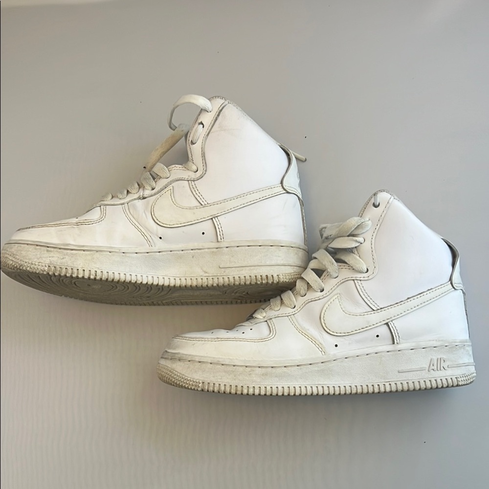 Nike Air Force One White High-Top Sneakers